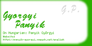 gyorgyi panyik business card